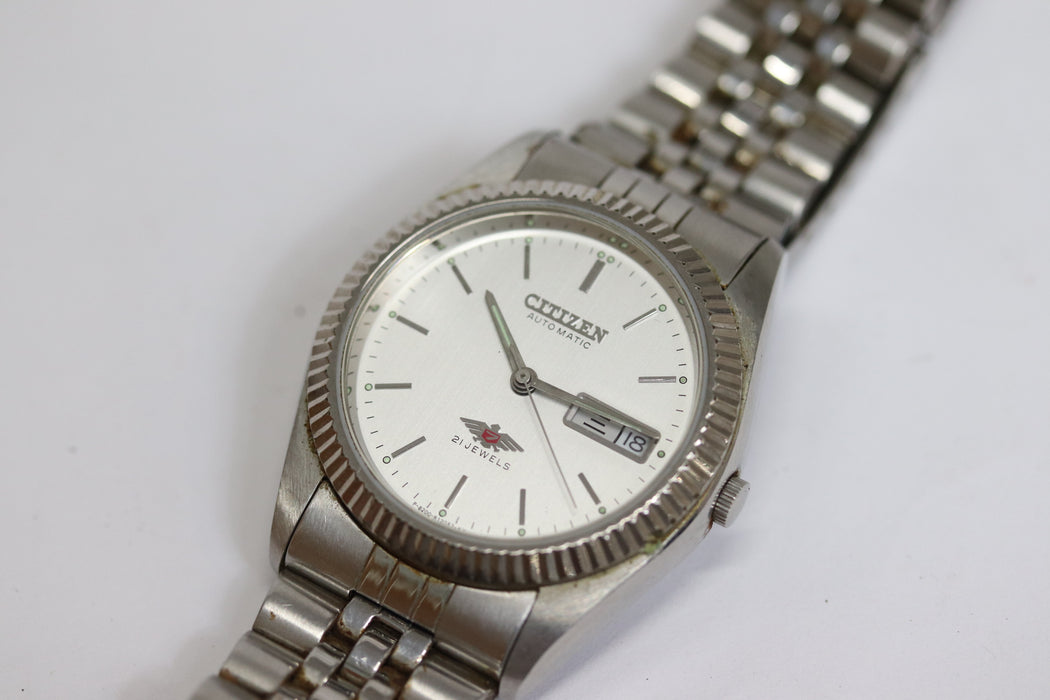 Citizen 4-R02149 Automatic Eagle Day Date Watch 35mm From Japan 170 6426863