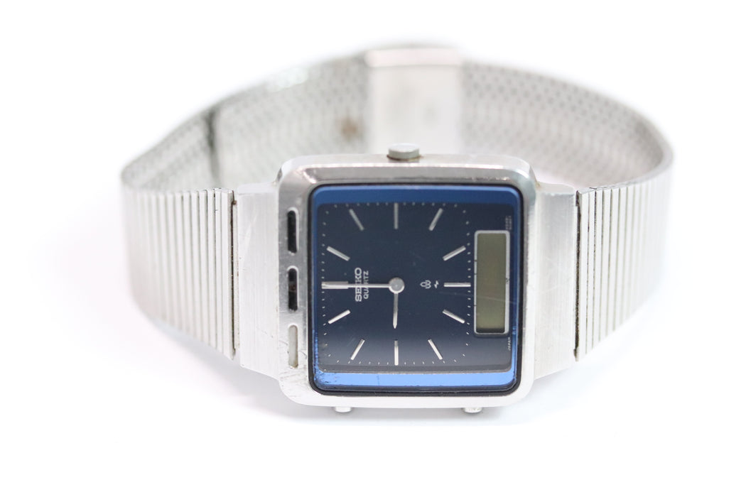 Seiko Blue Dial Analog Digital Watch H249-505C 30mm From Japan 001 6333857 - World Quickdo
