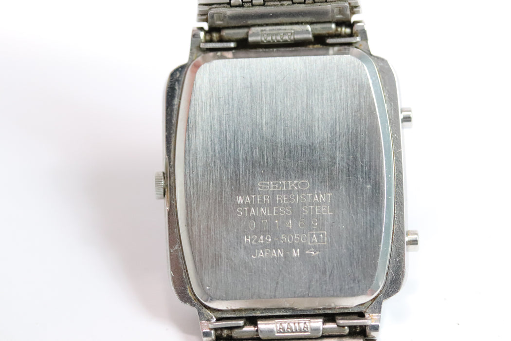 Seiko Blue Dial Analog Digital Watch H249-505C 30mm From Japan 001 6333857 - World Quickdo