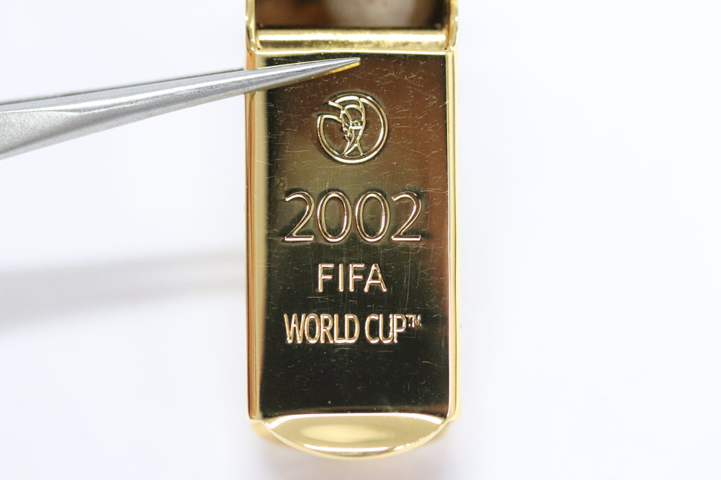 2002 FIFA World Cup Whistle Gold Tone With Case From Japan 078 6427002