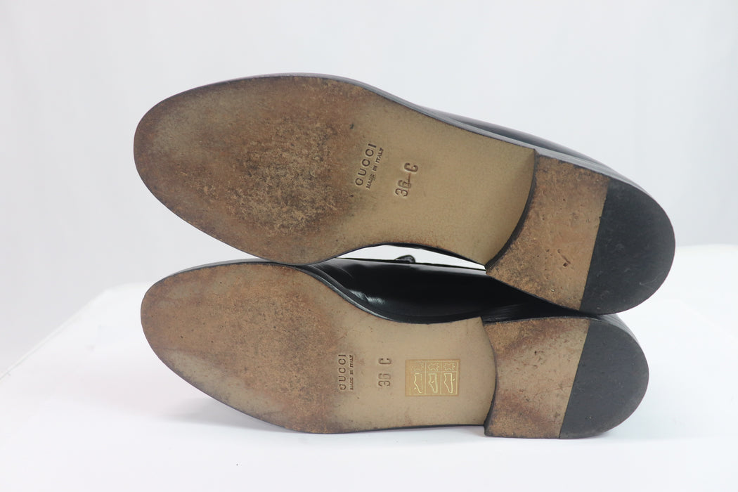Gucci Patent Leather Horsebit Loafers Black 36 US5 From Japan 001 6328617 - World Quickdo