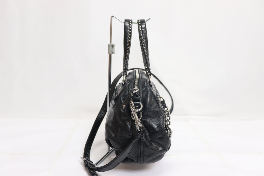 Miu Miu Leather Studded 2way Handbag Shoulder From Japan 272 6426441