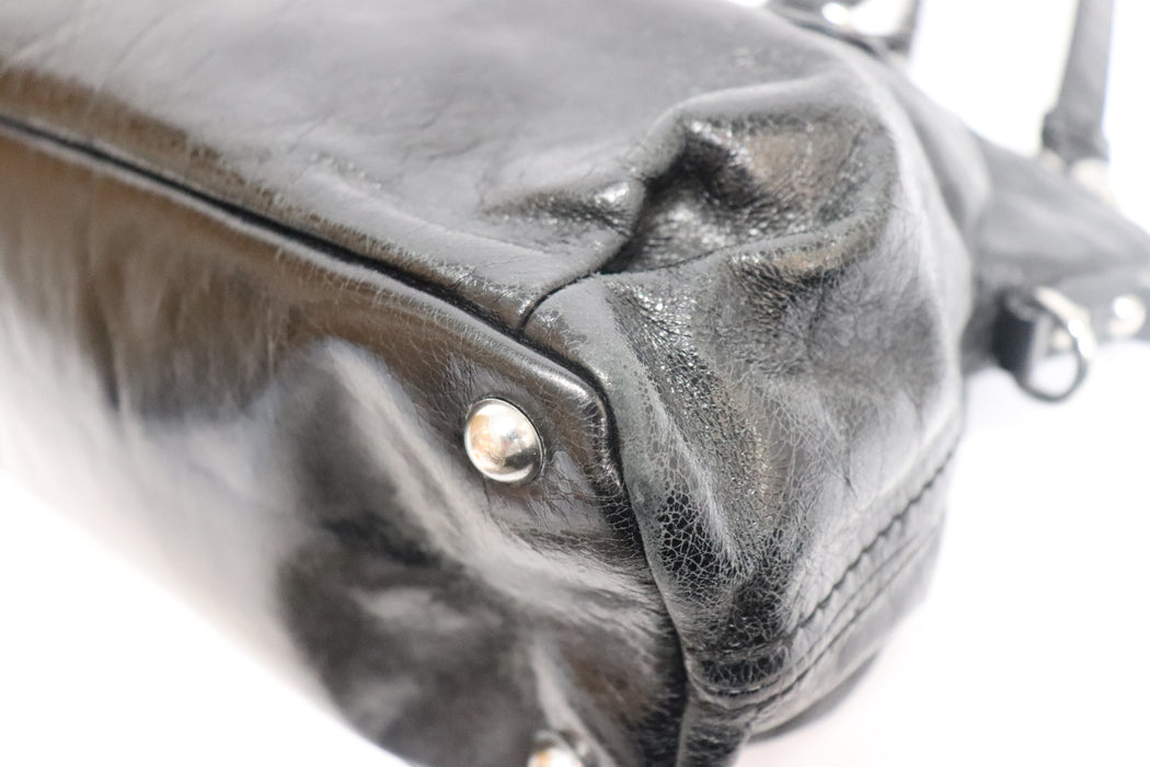 Miu Miu Leather Studded 2way Handbag Shoulder From Japan 272 6426441