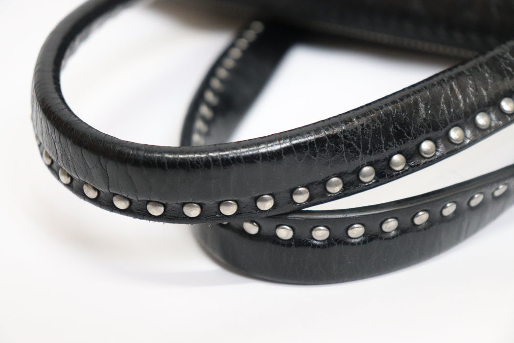 Miu Miu Leather Studded 2way Handbag Shoulder From Japan 272 6426441