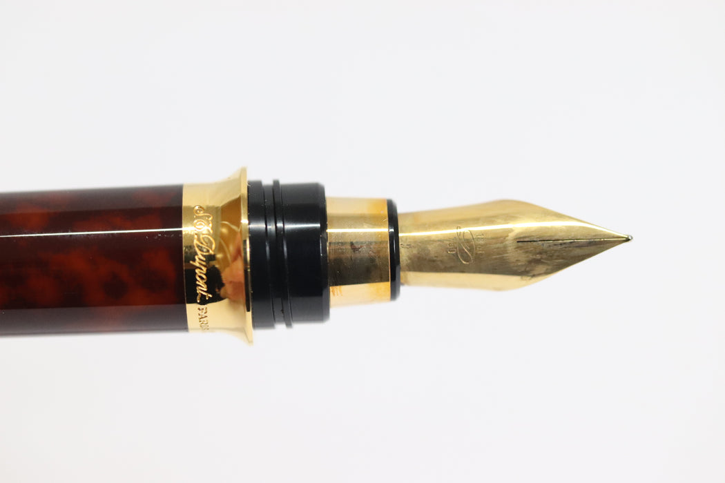 S.T. Dupont Laque De Chine Fountain Pen 750 Nib From Japan 218 6428167
