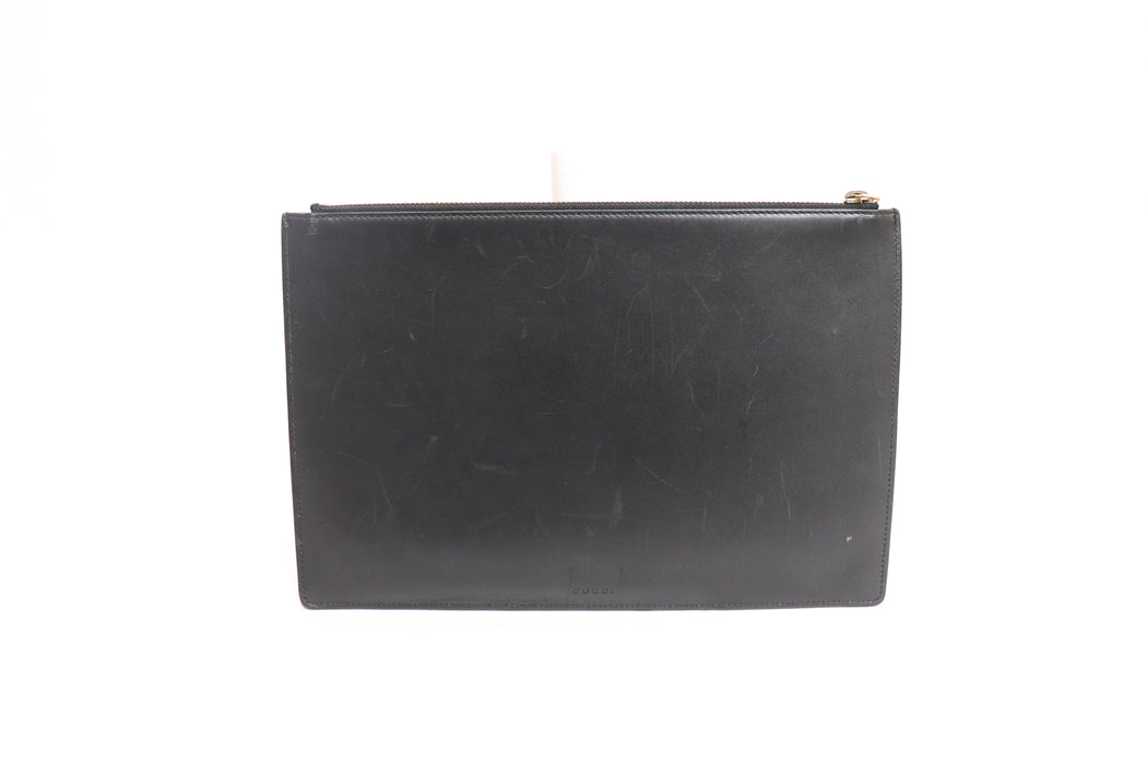 Gucci Leather Clutch Bag Life is Gucci 445597 From Japan 272 6429407