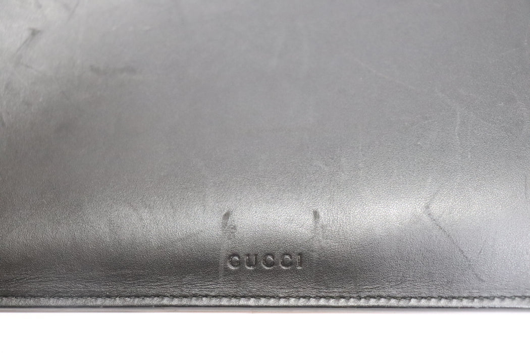 Gucci Leather Clutch Bag Life is Gucci 445597 From Japan 272 6429407