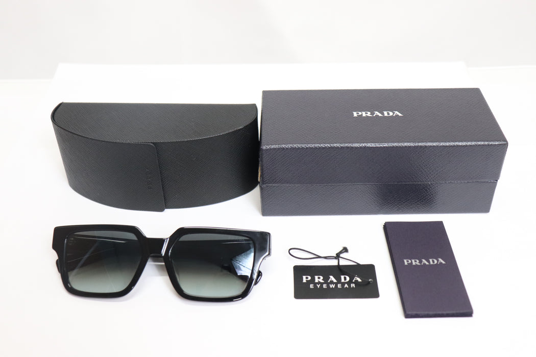 Prada Black Frame Sunglasses SPR03Z-F 55 17-140 With Case From JPN 272 6429402