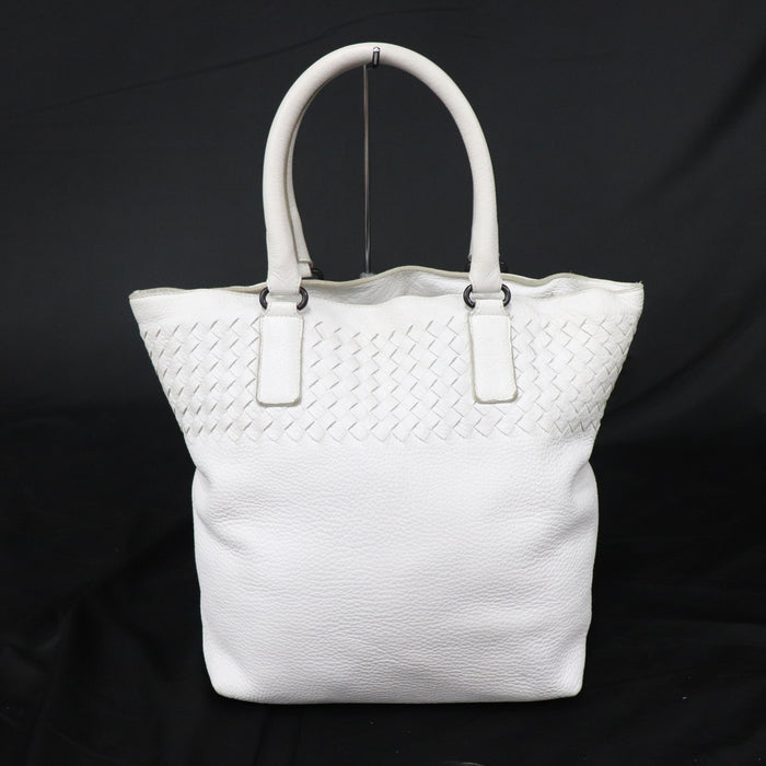 BOTTEGA VENETA Intrecciato Tote Handbag 173185 leather White 272 6429404