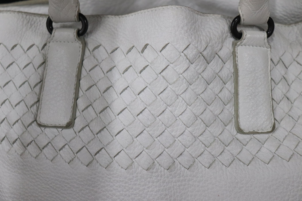 BOTTEGA VENETA Intrecciato Tote Handbag 173185 leather White 272 6429404