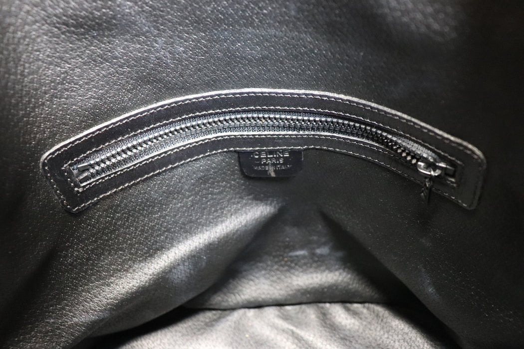 Celine Macadam Drawstring Shoulder Bag Black From Japan 054 6433009 - World Quickdo