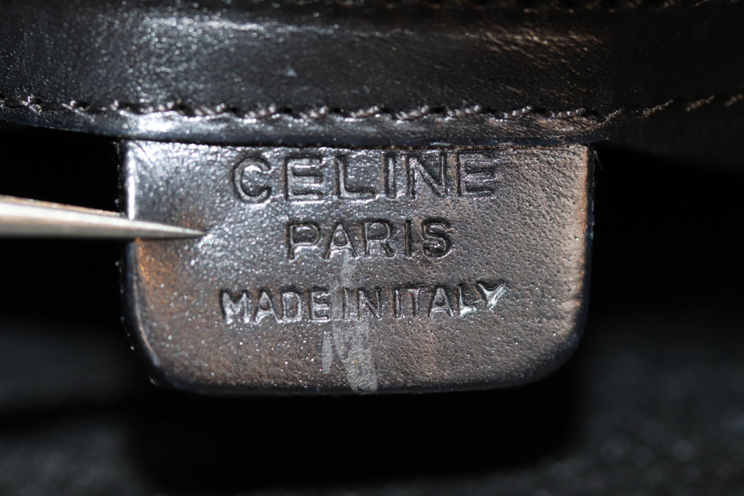 Celine Macadam Drawstring Shoulder Bag Black From Japan 054 6433009 - World Quickdo
