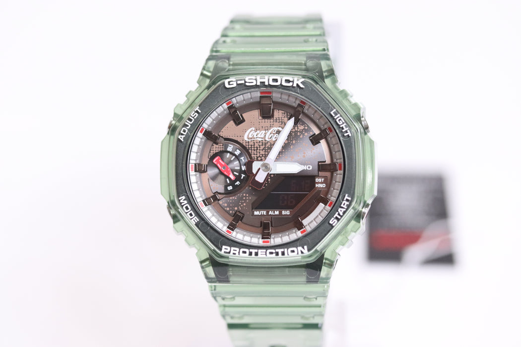 Casio G-Shock x Coca-Cola Analog/Digital Watch GA-2100CC From Japan 087 6433214