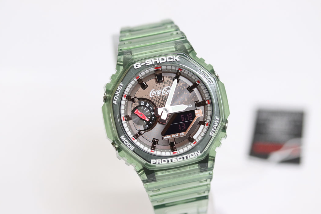 Casio G-Shock x Coca-Cola Analog/Digital Watch GA-2100CC From Japan 087 6433214