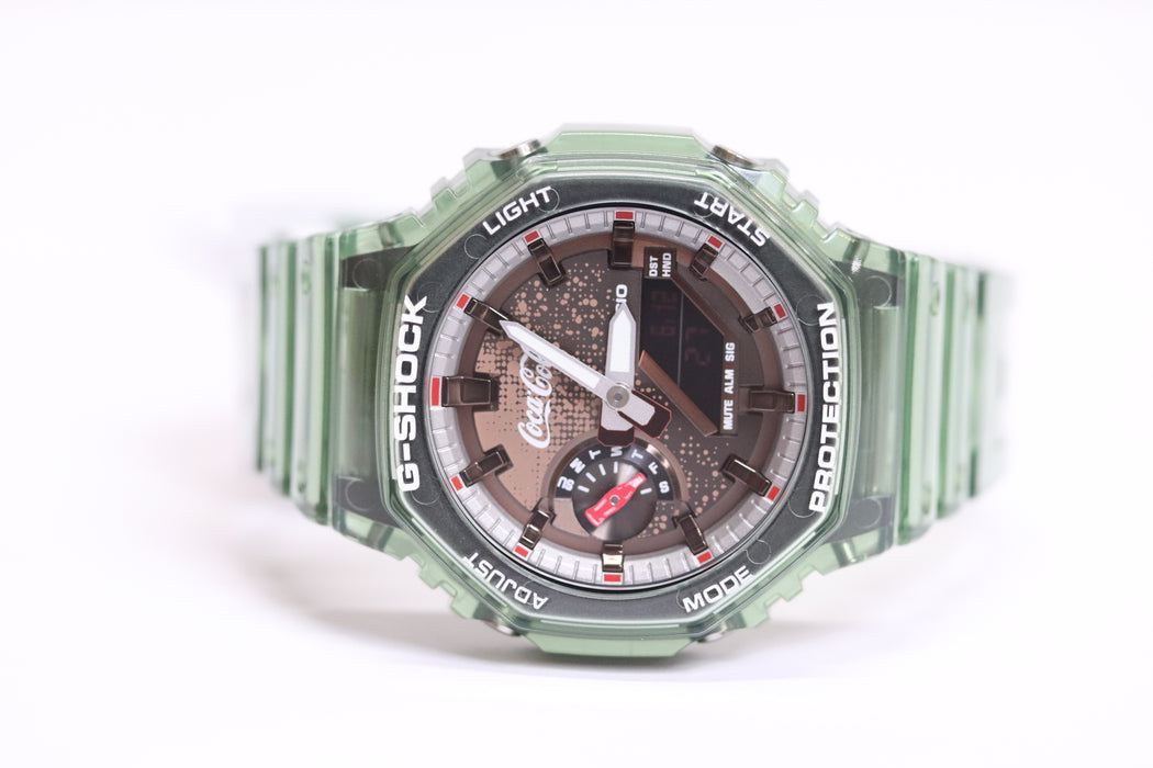 Casio G-Shock x Coca-Cola Analog/Digital Watch GA-2100CC From Japan 087 6433214