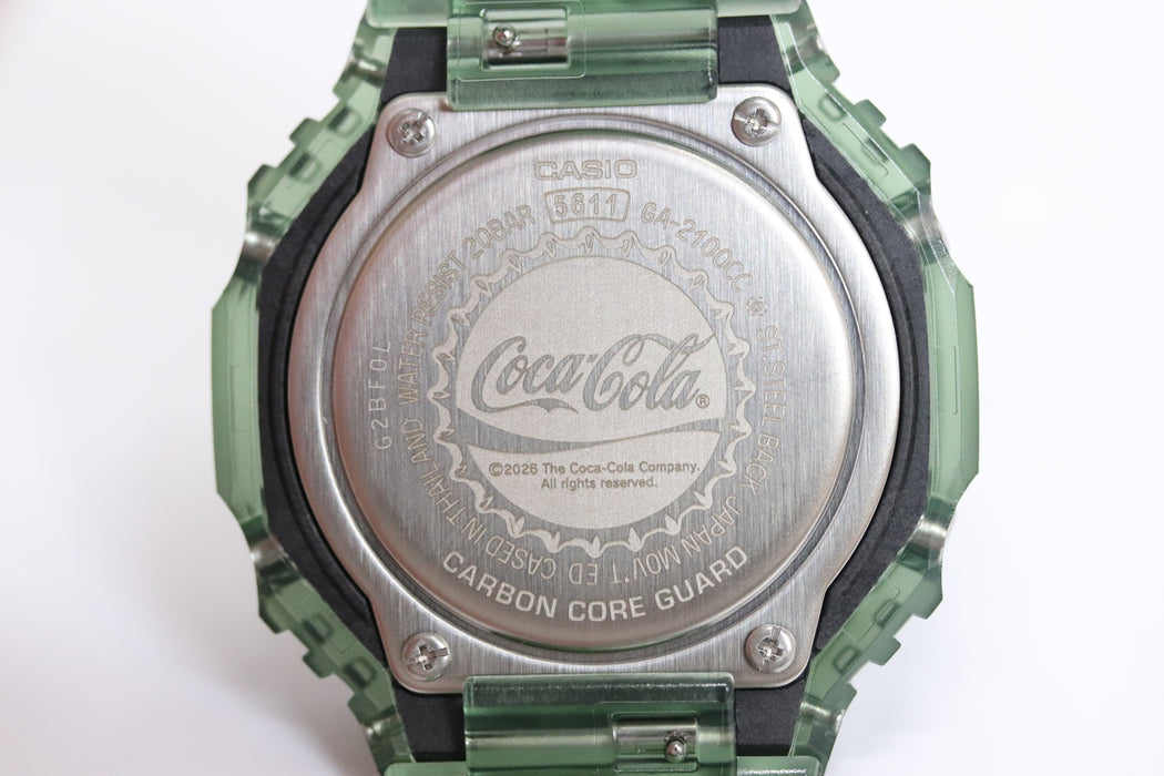 Casio G-Shock x Coca-Cola Analog/Digital Watch GA-2100CC From Japan 087 6433214