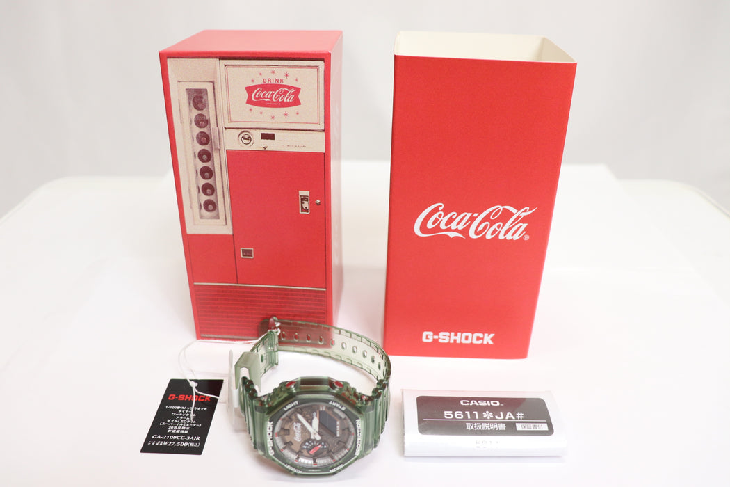Casio G-Shock x Coca-Cola Analog/Digital Watch GA-2100CC From Japan 087 6433214