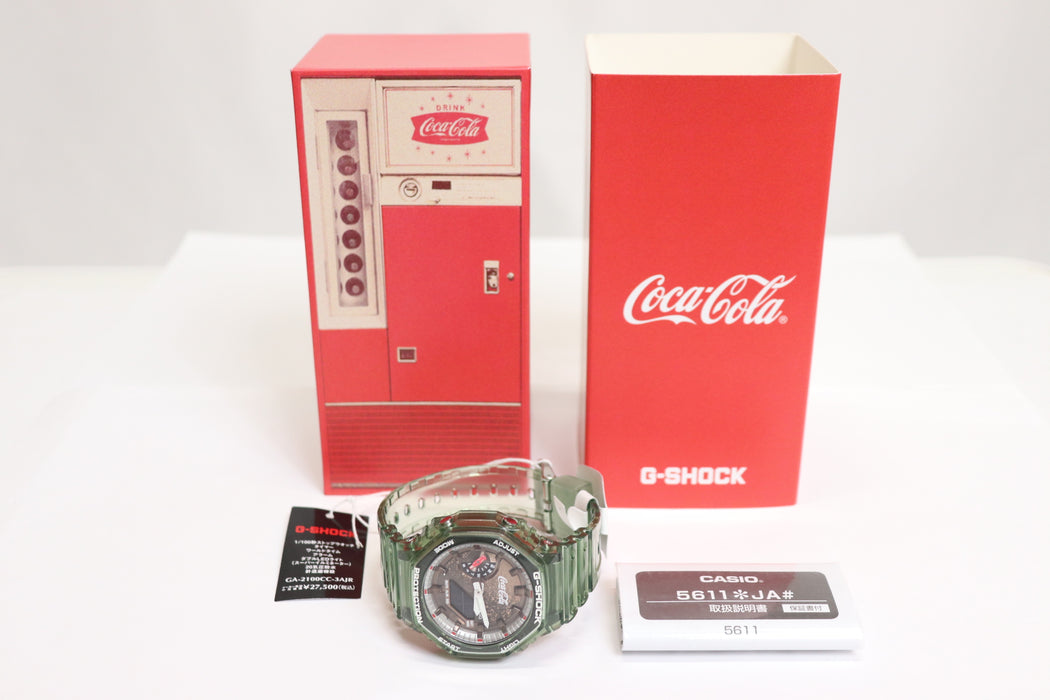 Casio G-Shock x Coca-Cola Analog/Digital Watch GA-2100CC From Japan 087 6433213