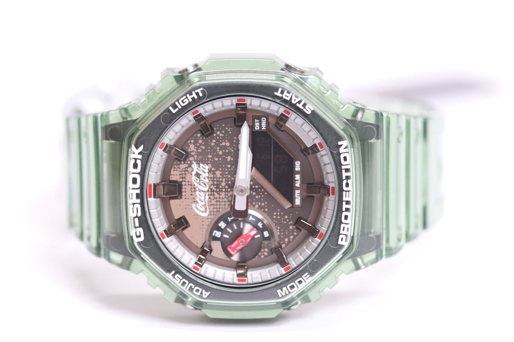 Casio G-Shock x Coca-Cola Analog/Digital Watch GA-2100CC From Japan 087 6433213