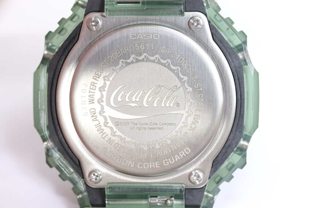 Casio G-Shock x Coca-Cola Analog/Digital Watch GA-2100CC From Japan 087 6433213