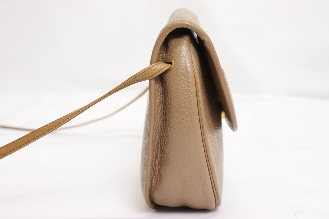 Christian Dior Logo Leather Shoulder Bag From Japan 002 6433320