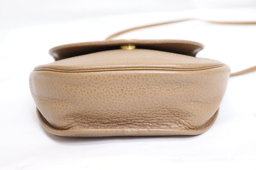 Christian Dior Logo Leather Shoulder Bag From Japan 002 6433320