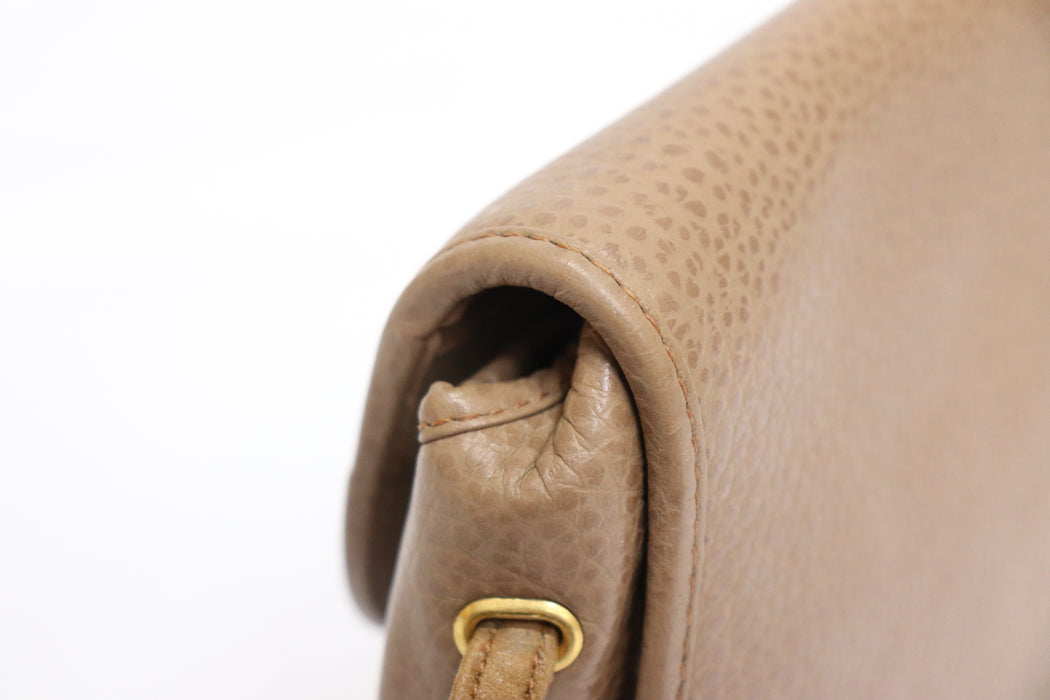 Christian Dior Logo Leather Shoulder Bag From Japan 002 6433320