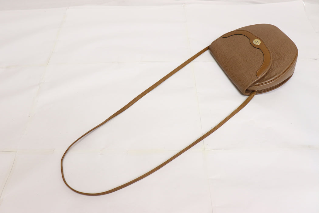 Christian Dior Logo Leather Shoulder Bag From Japan 002 6433320