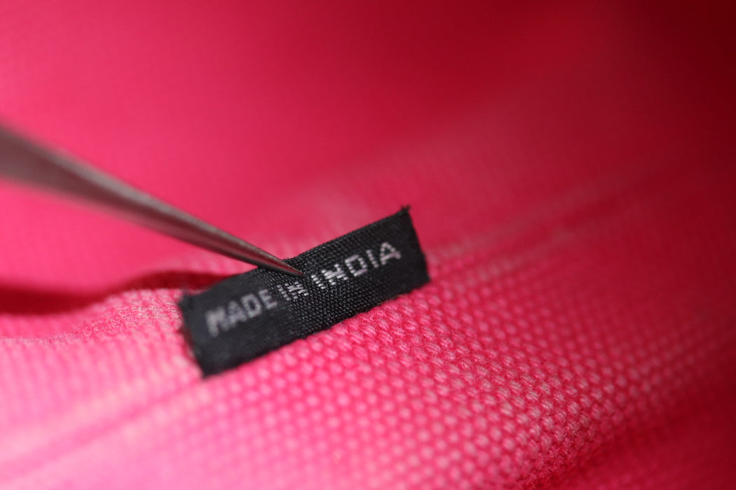 Prada Canapa Canvas Tote Bag Pink From Japan 002 6433316