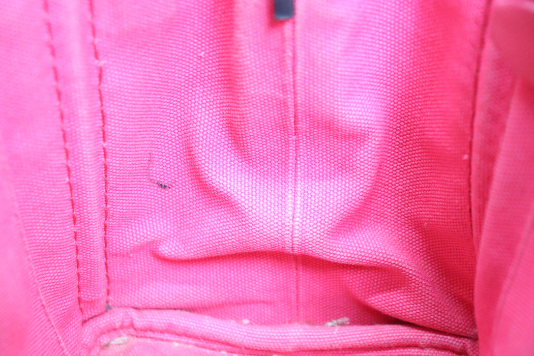 Prada Canapa Canvas Tote Bag Pink From Japan 002 6433316