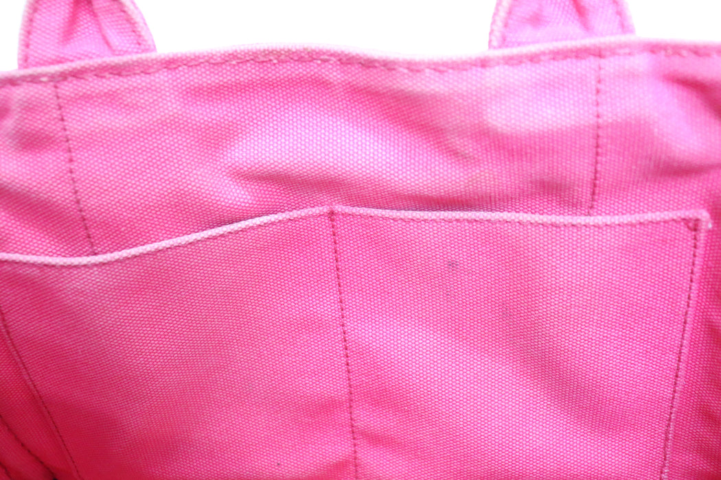 Prada Canapa Canvas Tote Bag Pink From Japan 002 6433316