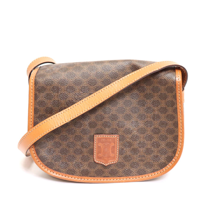 Celine Macadam PVC Leather Shoulder Bag From Japan 002 6433359