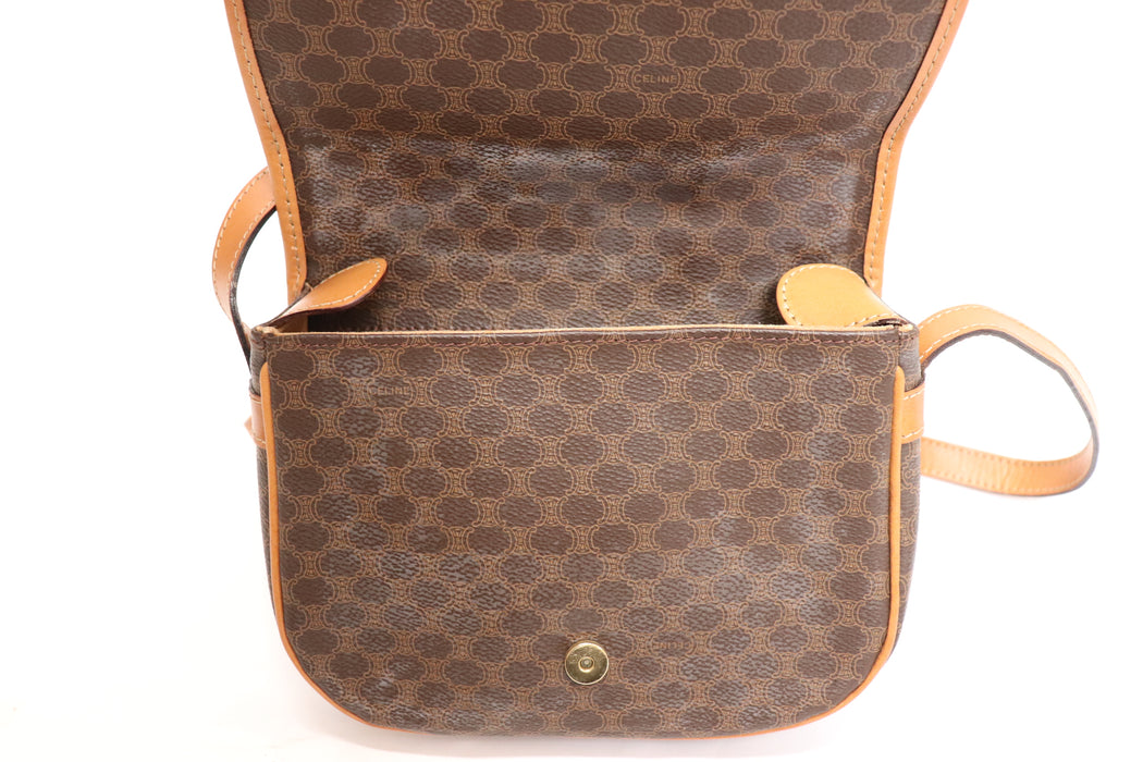 Celine Macadam PVC Leather Shoulder Bag From Japan 002 6433359