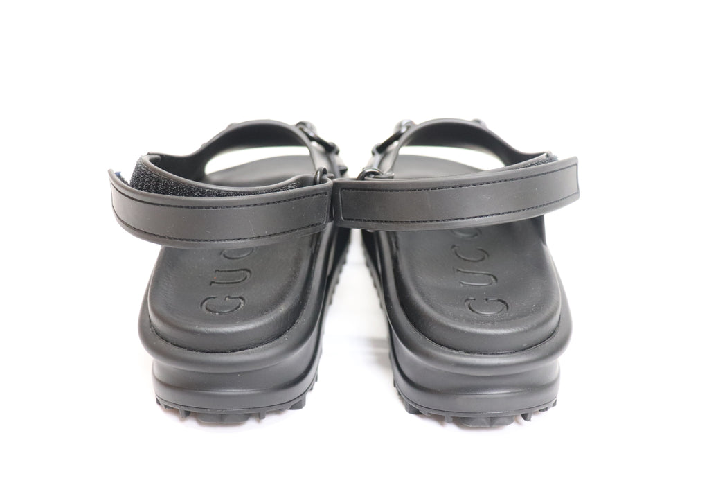 Gucci Horsebit 742435 Rubber Platform Sandals 36 Black From Japan 272 6434354 - World Quickdo