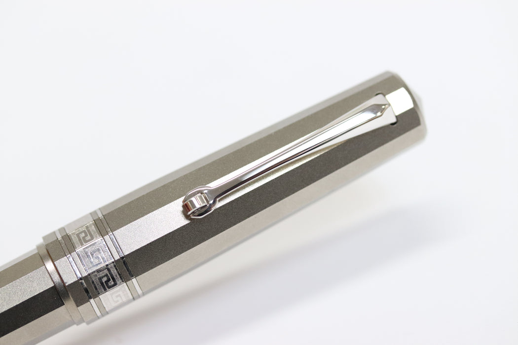 OMAS T2 Titanium Fountain Pen 556 With Case From Japan 081 6405545 - World Quickdo