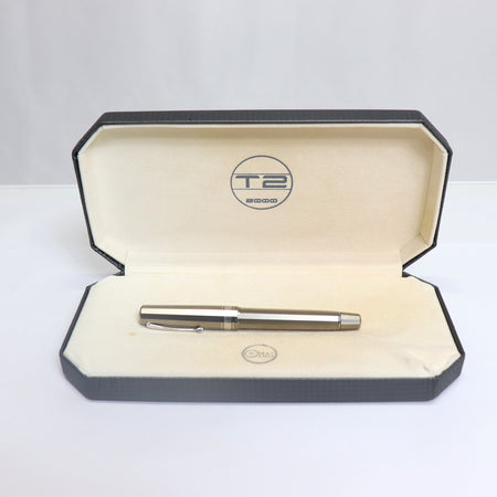 OMAS T2 Titanium Fountain Pen 556 With Case From Japan 081 6405545 - World Quickdo