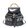 Gucci Bamboo Backpack Enamel Black 003 2058 0016 From Japan 011 6380001 - World Quickdo