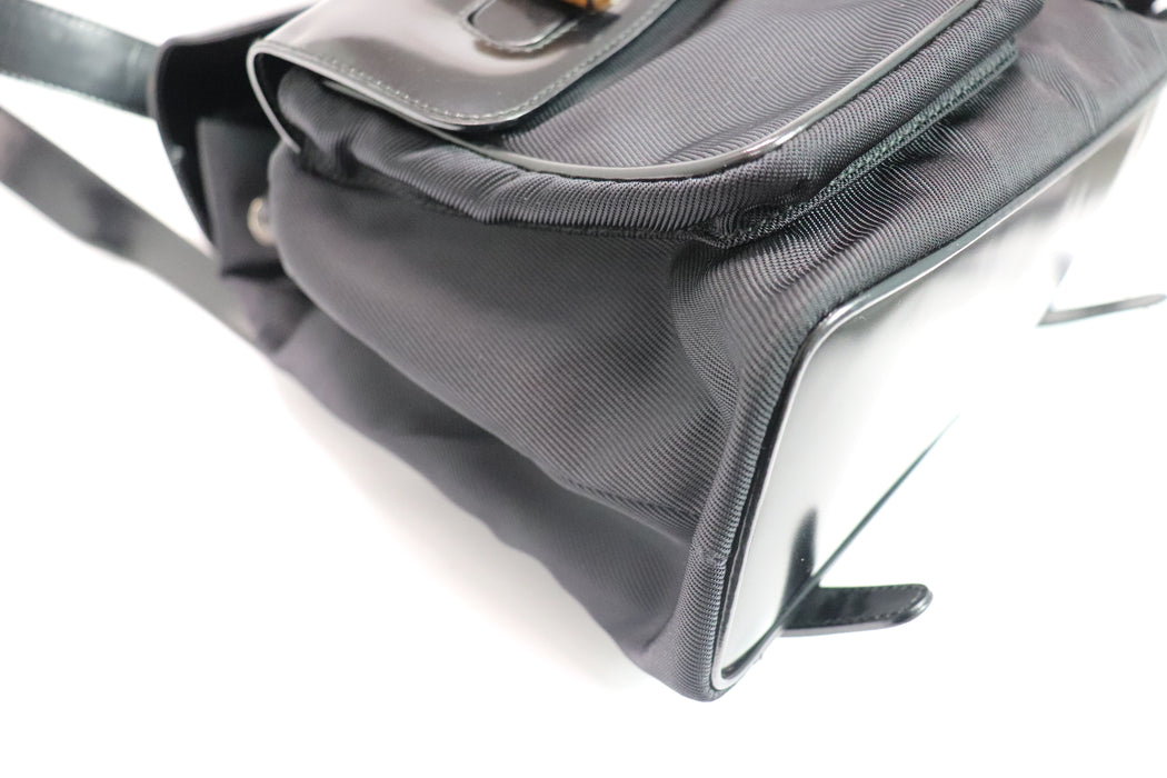Gucci Bamboo Backpack Enamel Black 003 2058 0016 From Japan 011 6380001 - World Quickdo