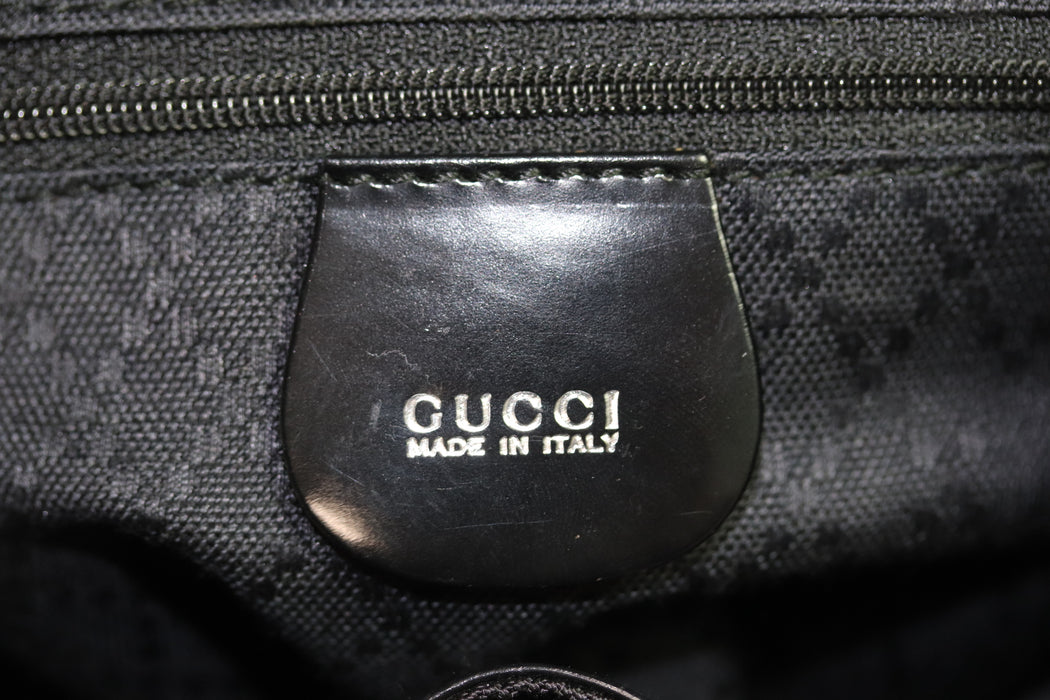 Gucci Bamboo Backpack Enamel Black 003 2058 0016 From Japan 011 6380001 - World Quickdo
