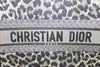 Christian Dior Leopard Book Tote Handbag Gray/Black Canvas From JPN 011 6357173 - World Quickdo