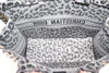 Christian Dior Leopard Book Tote Handbag Gray/Black Canvas From JPN 011 6357173 - World Quickdo